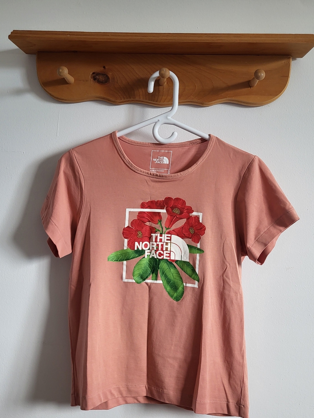 The North Face Women's Dusty Pink Floral Logo Tee